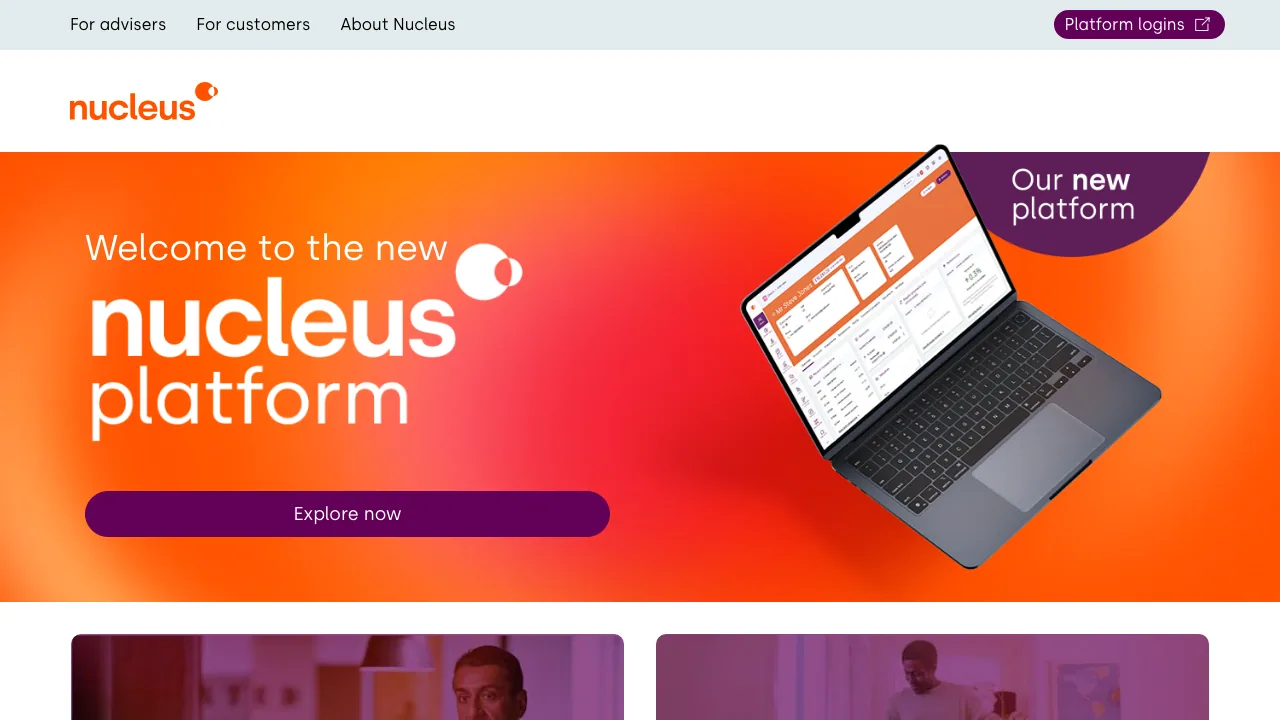 Nucleus Financial website preview