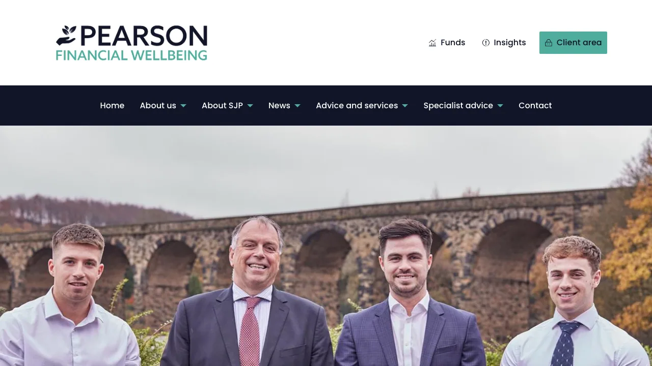 Pearson Financial Wellbeing Limited website preview