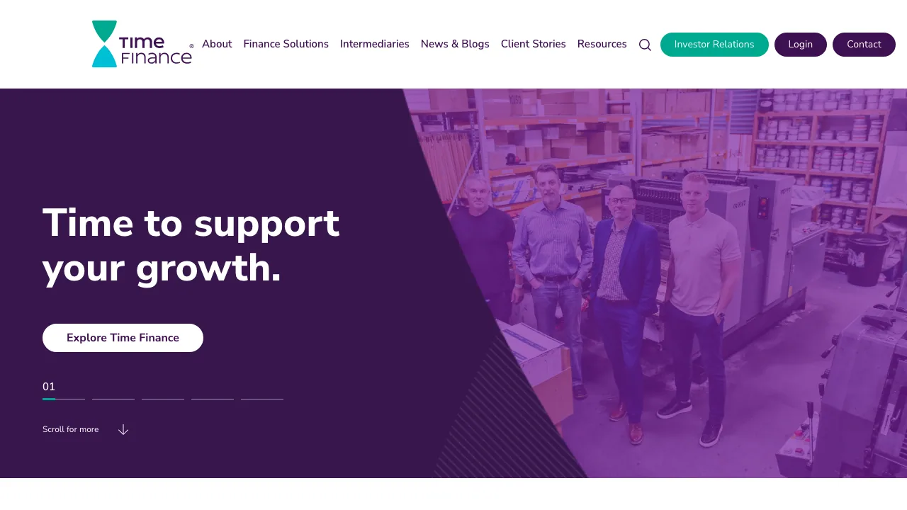 Time Finance - Bath website preview