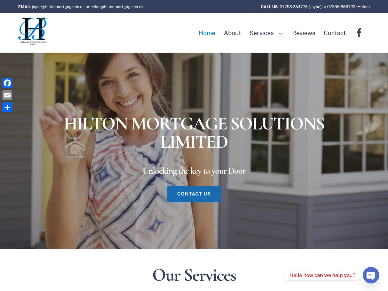 HILTONMortgage Solutions website preview