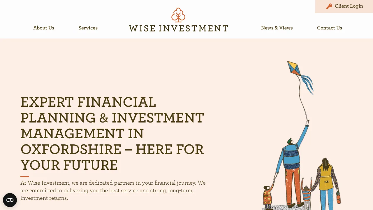 Wise Investment website preview
