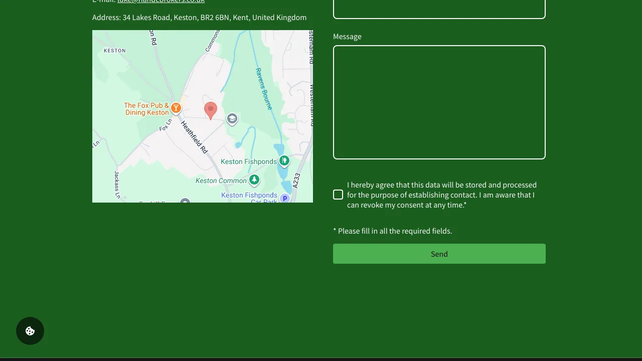 Heath and City Brokers website preview