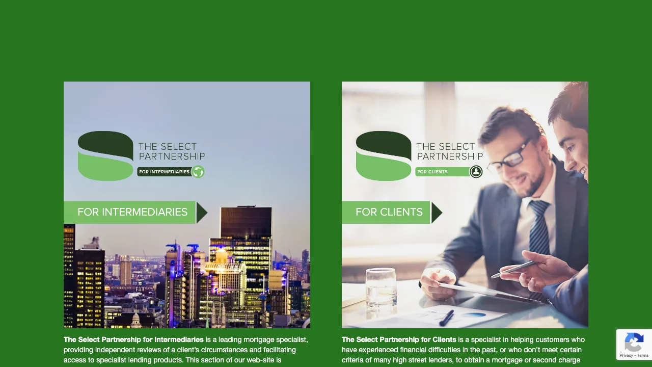 The Select Partnership website preview