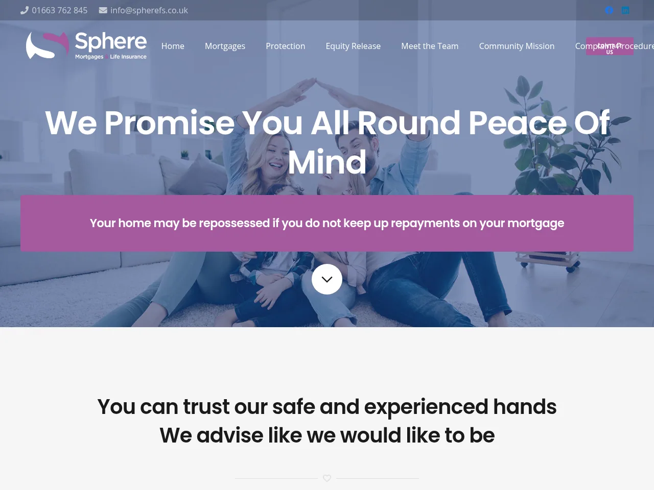 Sphere Financial Services website preview