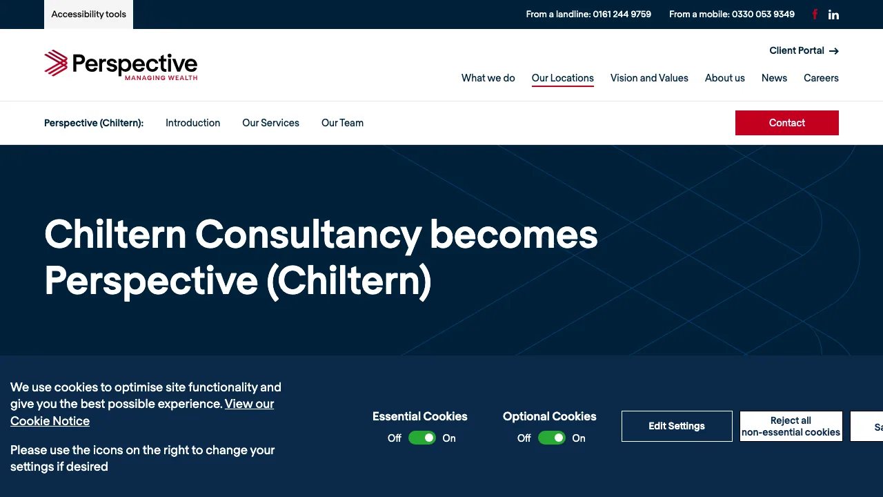Chiltern Consultancy Limited website preview