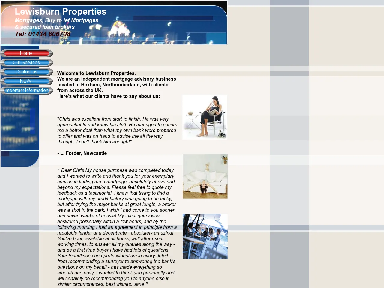 Lewisburn Properties website preview