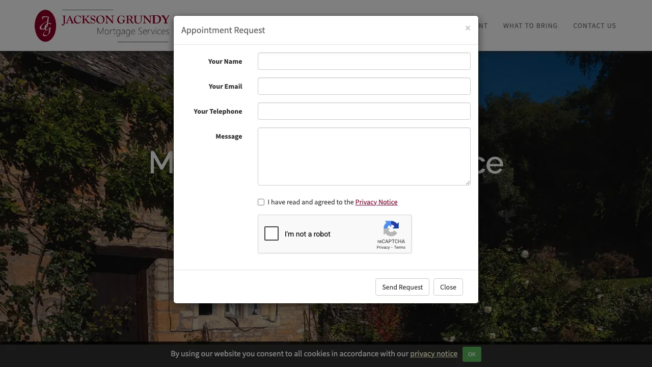 Jackson Grundy Financial Services website preview