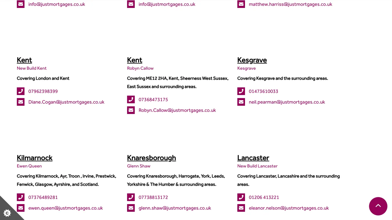 Just Mortgages West Bridgford website preview