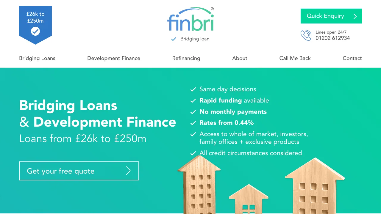 Finbri website preview
