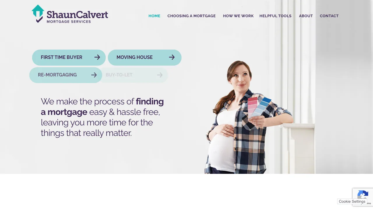 Shaun Calvert Mortgage Services Ltd website preview