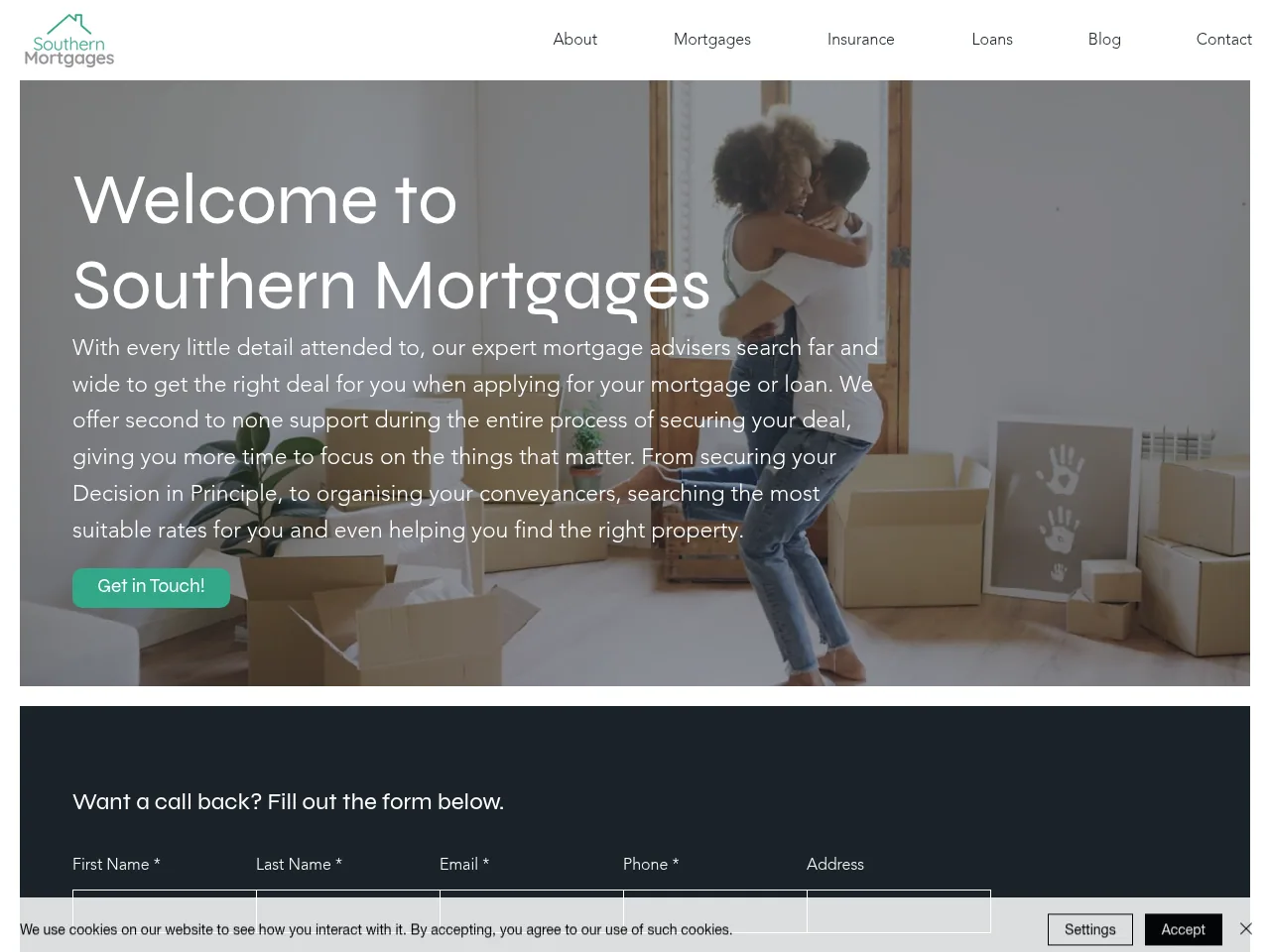 Southern Mortgages website preview
