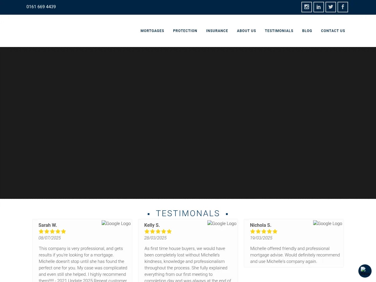 Millhall Financial website preview