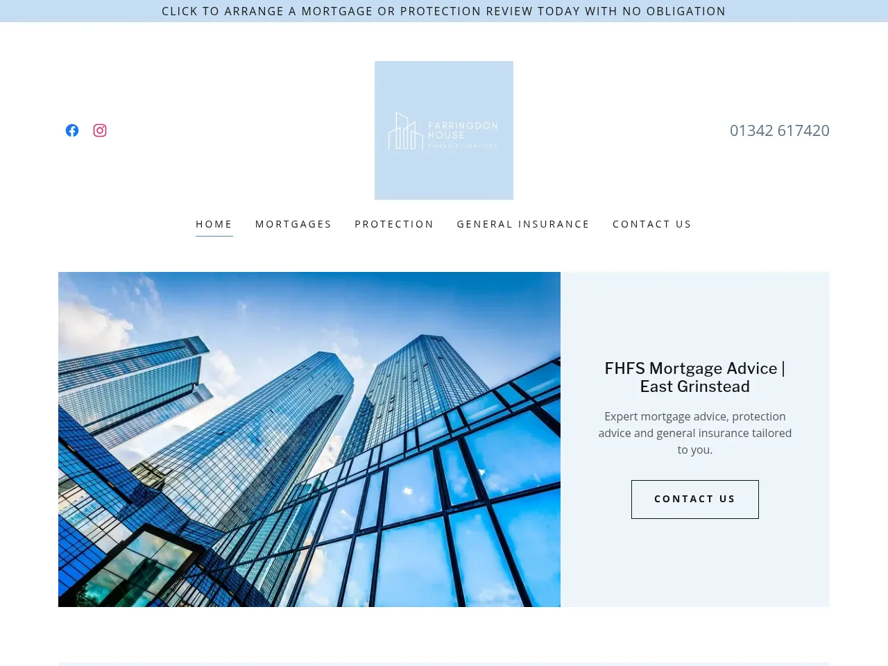 Farringdon House Financial Services website preview