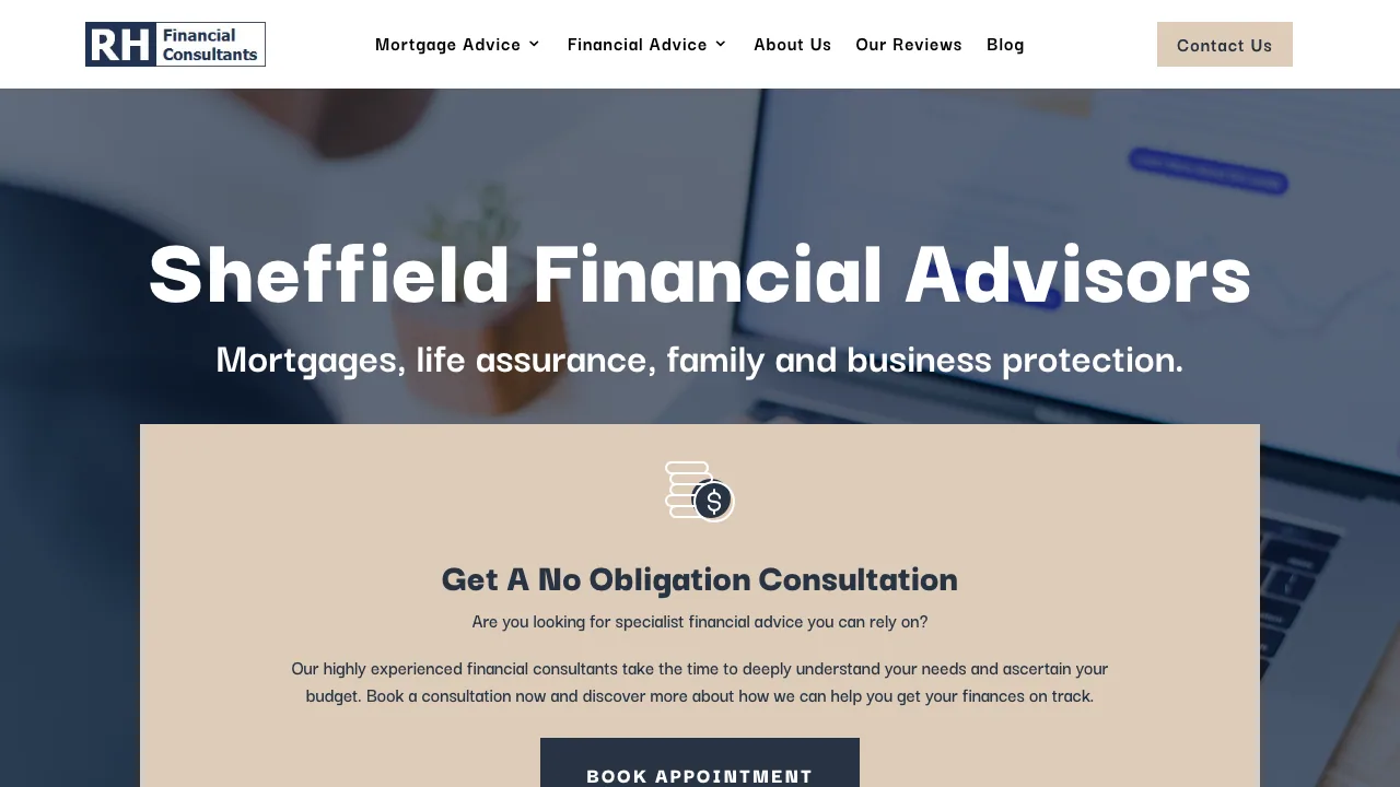 R H Financial Consultants Ltd website preview