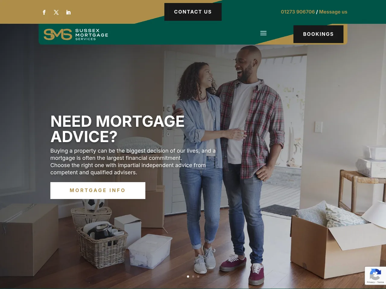 Sussex Mortgage Services website preview