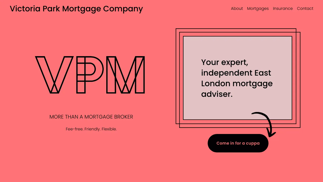 The Victoria Park Mortgage Co website preview