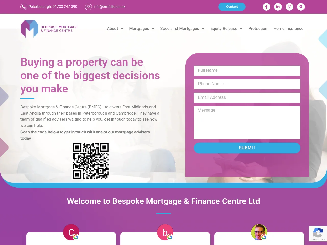 Bespoke Mortgage & Finance Centre website preview