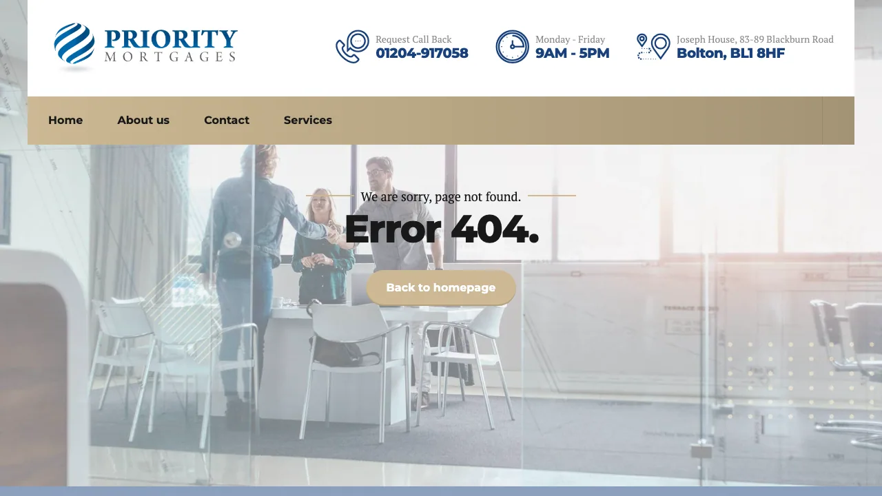 Priority Mortgages website preview