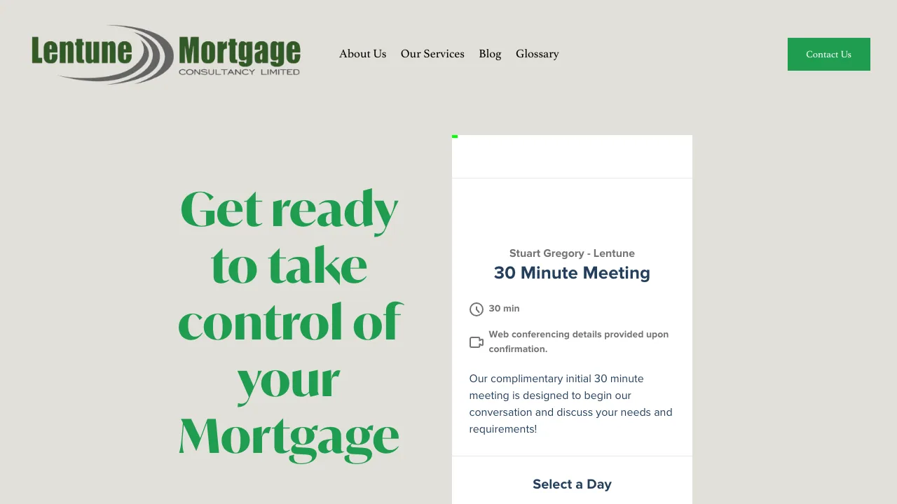 Lentune Mortgage Consultancy Ltd website preview