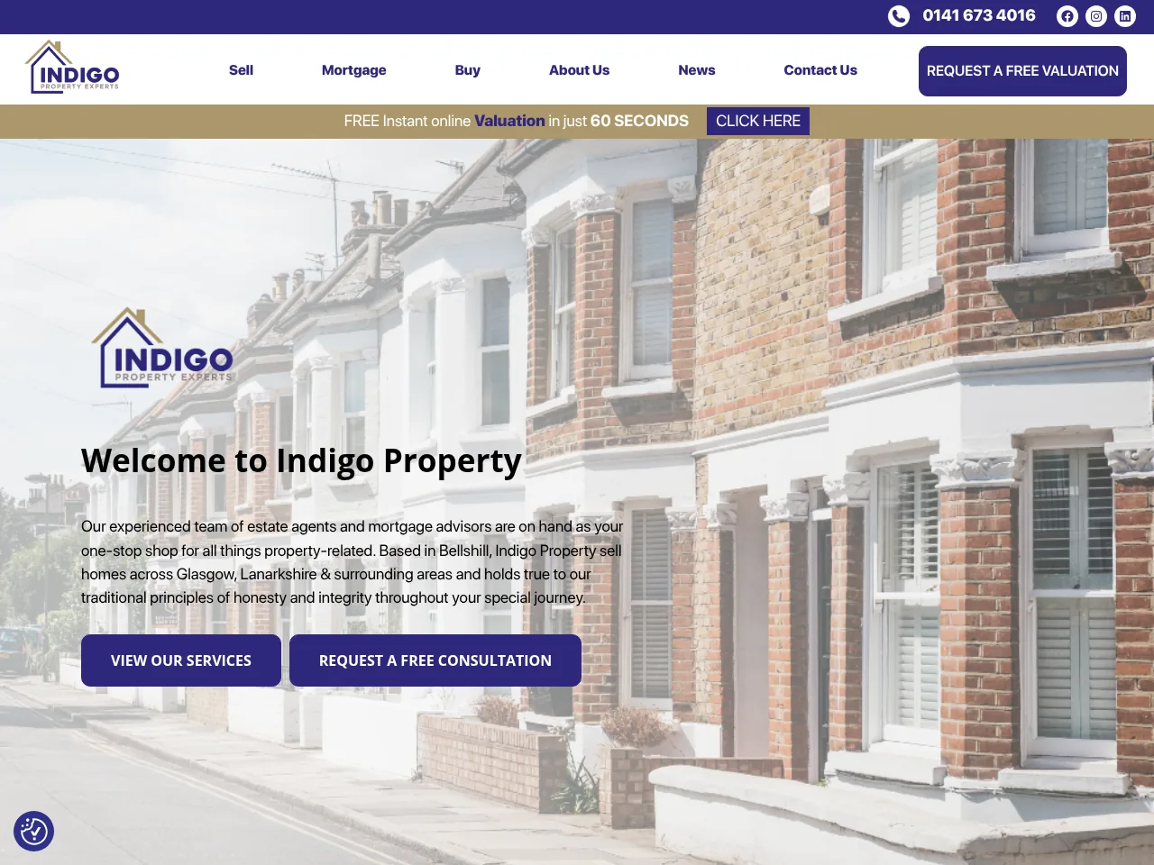 Indigo Property website preview