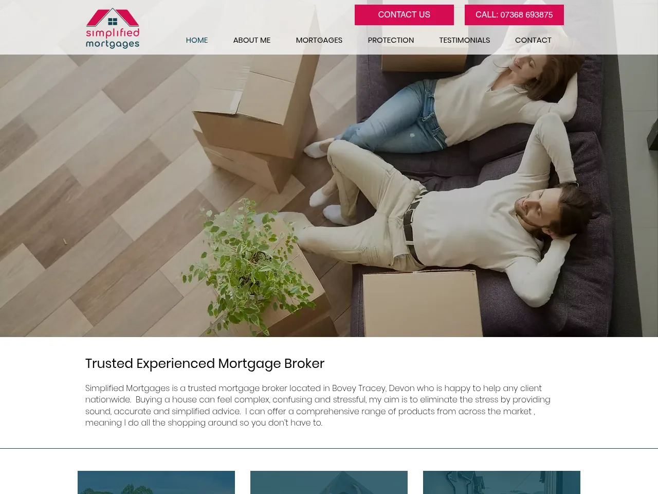 Simplified Mortgages website preview