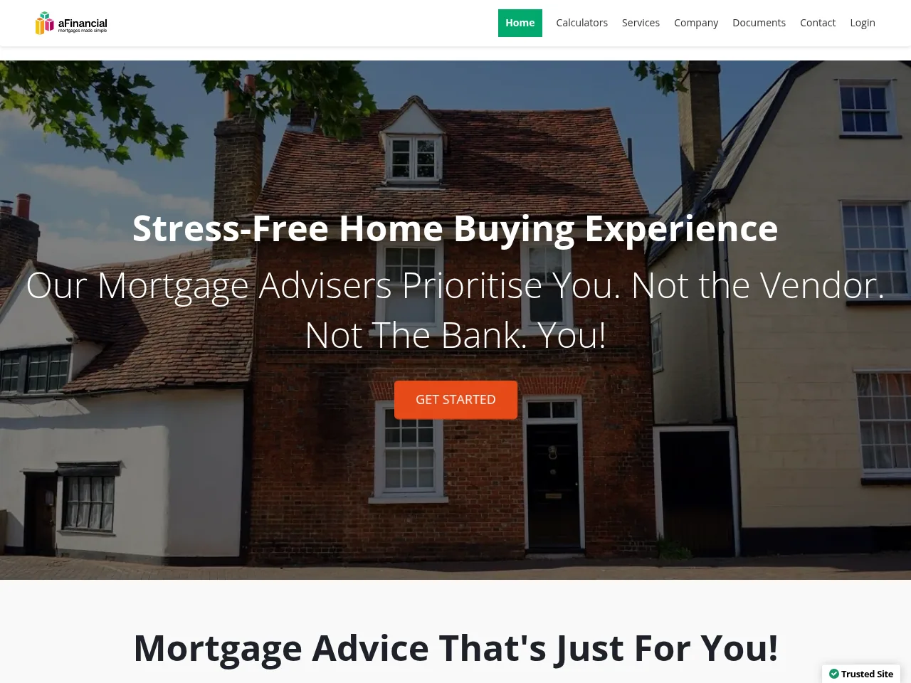 aFinancial website preview