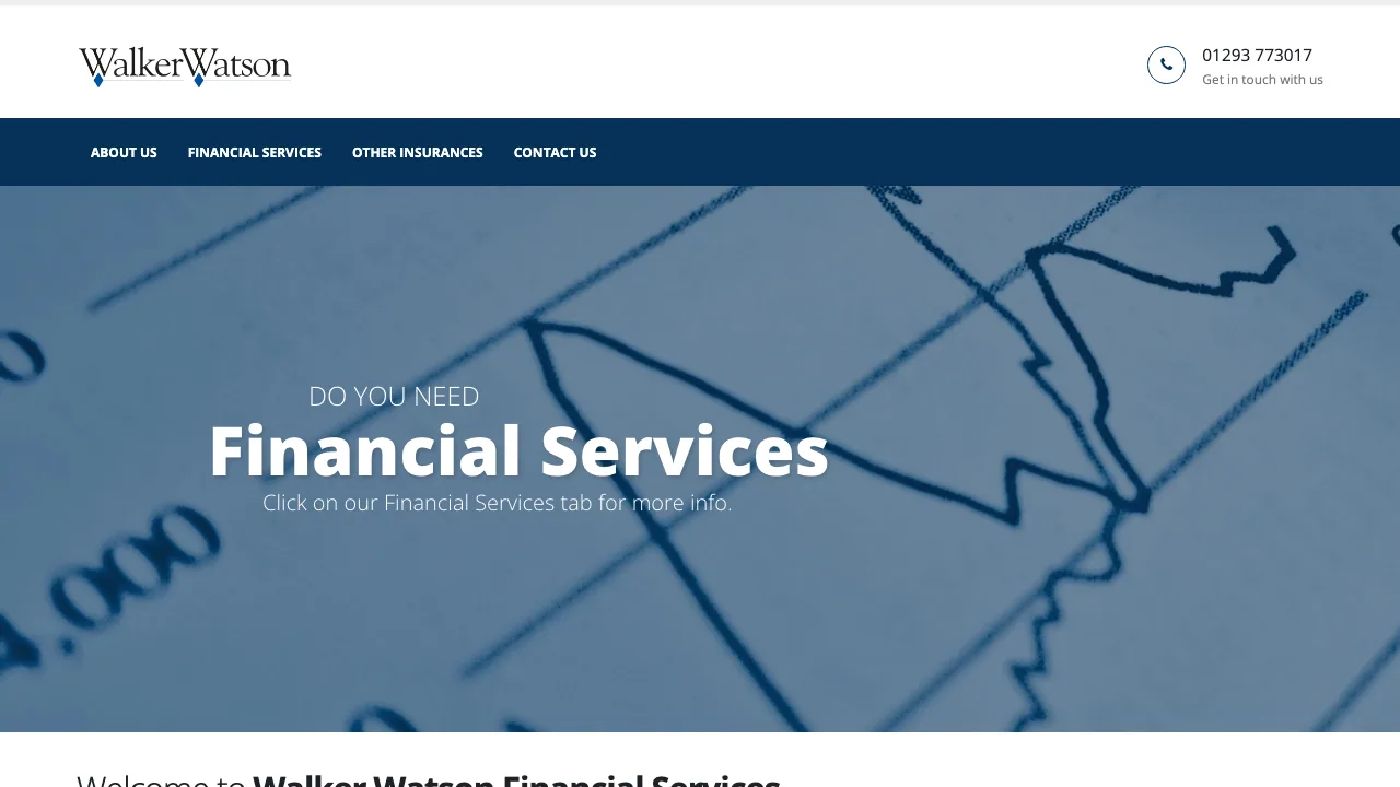 Walker Watson website preview