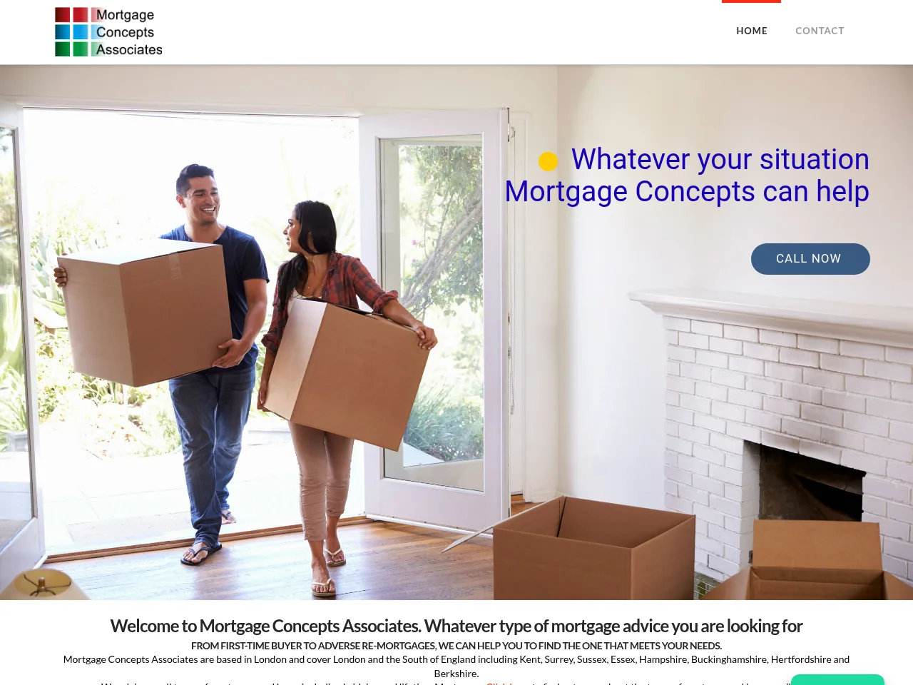 Mortgage Concepts website preview