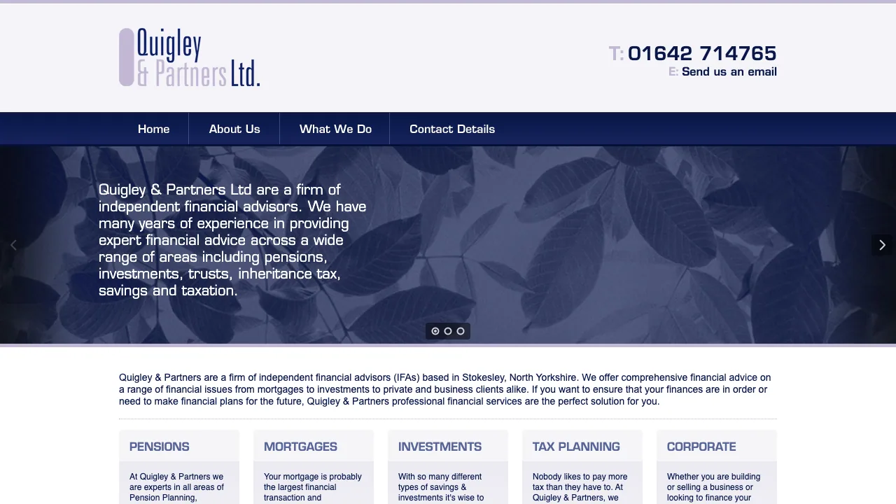 Quigley & Partners website preview