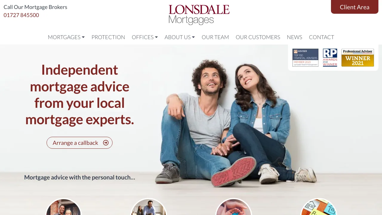 Lonsdale Mortgages website preview
