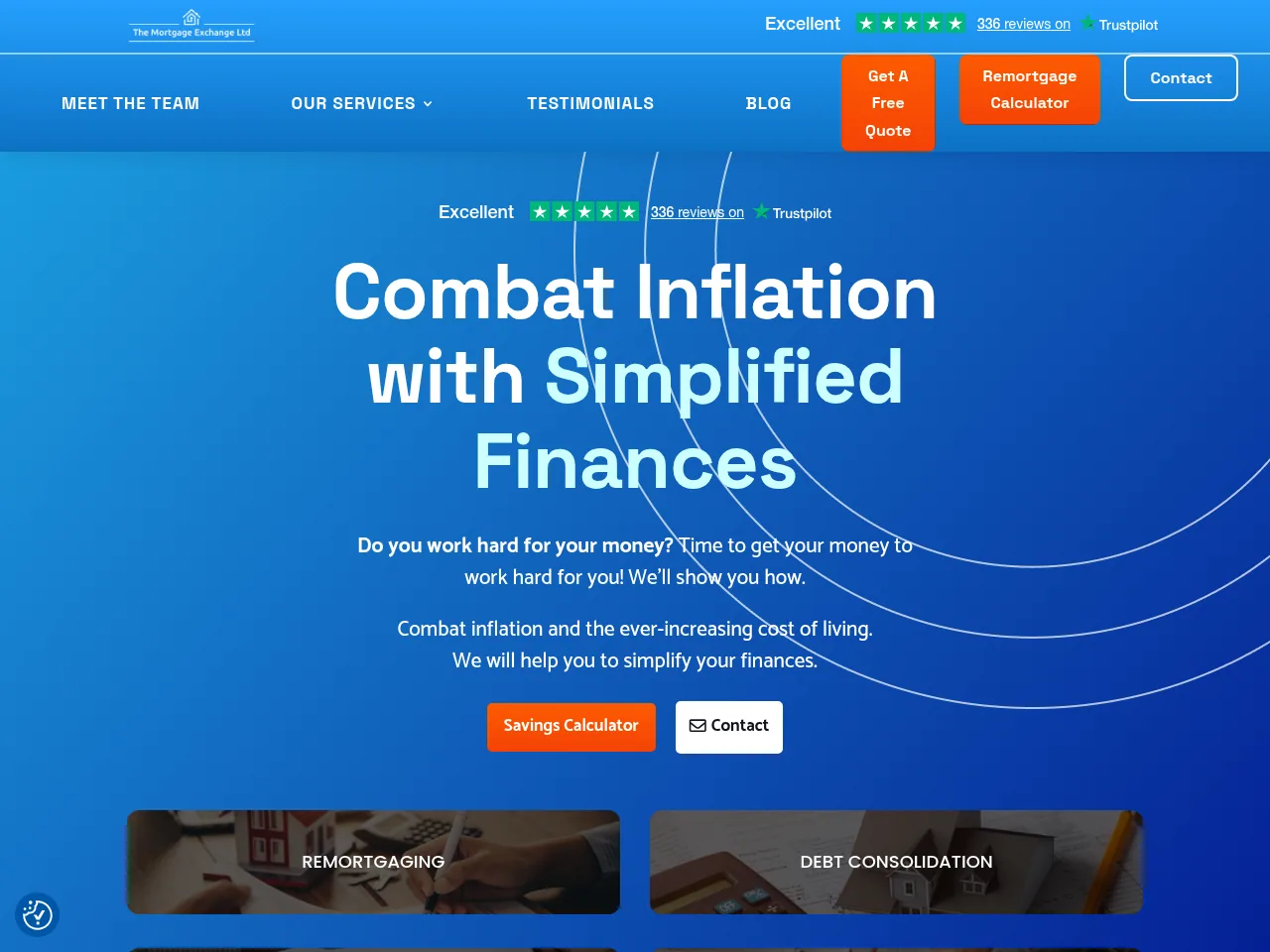 The Mortgage Exchange website preview