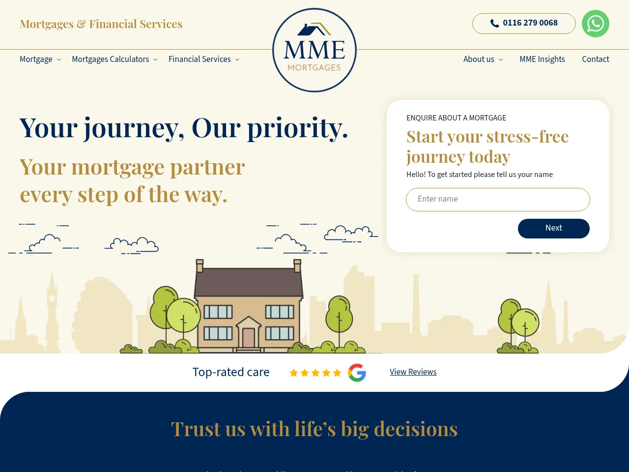 MME Mortgages website preview