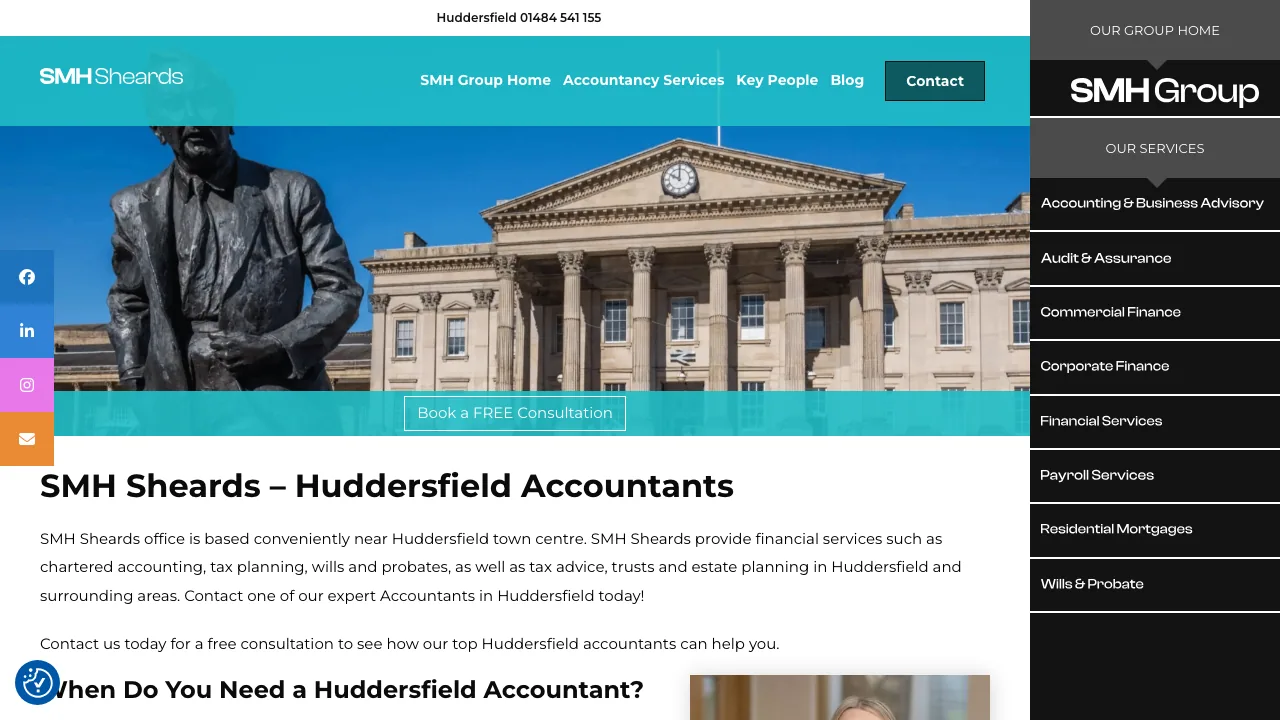 SMH Sheards website preview