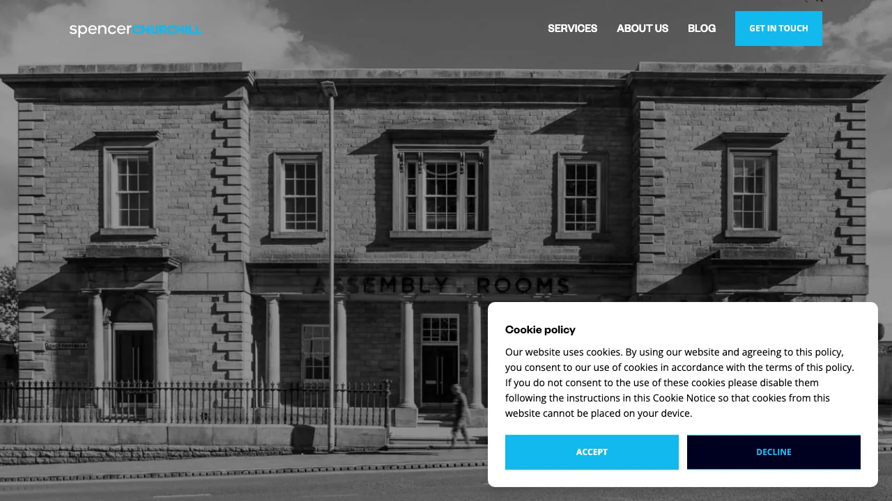 Spencer Churchill website preview