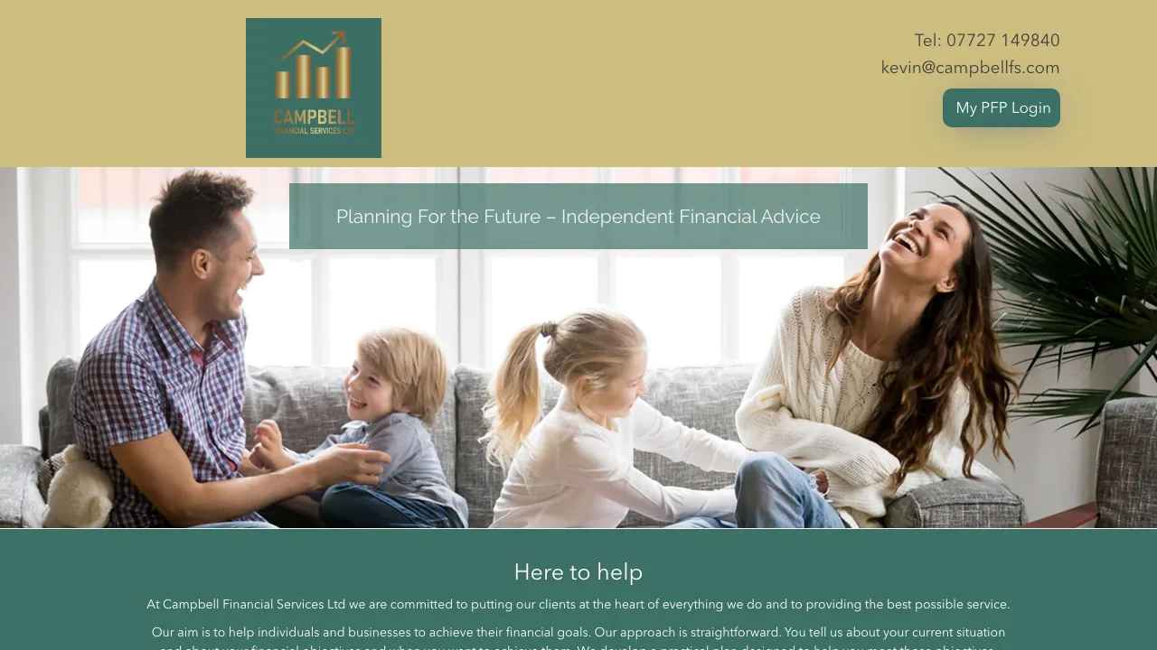 Campbell Financial Services Ltd website preview