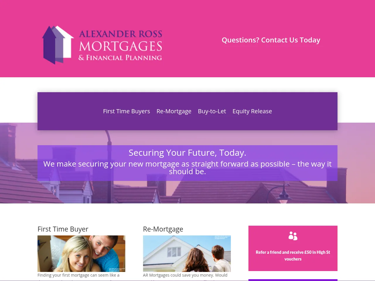 AR Mortgages website preview
