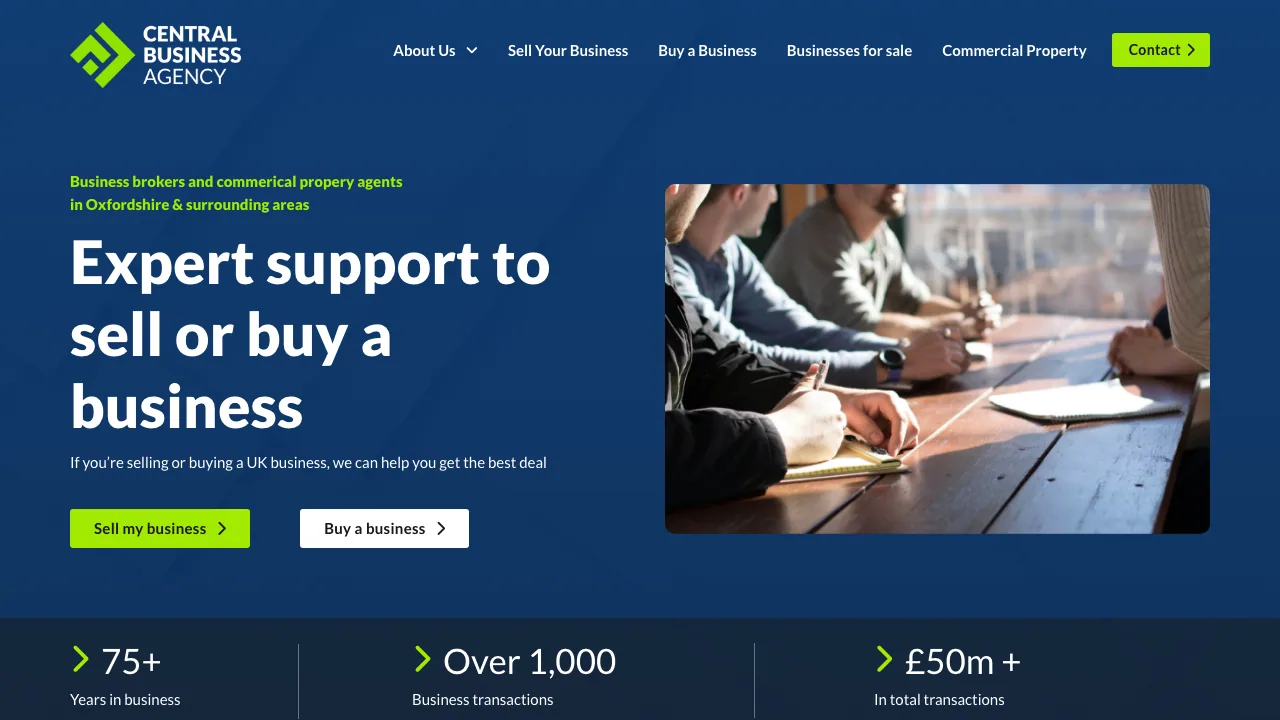 Central Business Agency Ltd website preview
