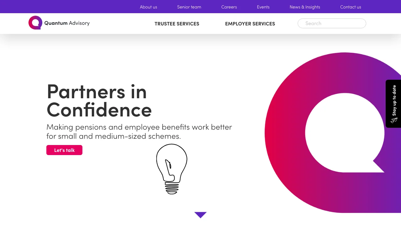 Quantum Advisory website preview