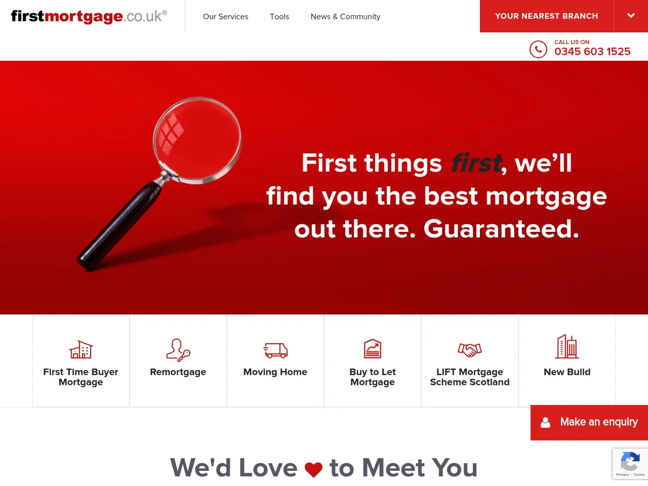 First Mortgage website preview
