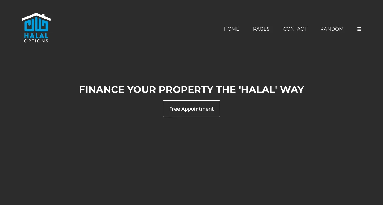 Halal Options website preview