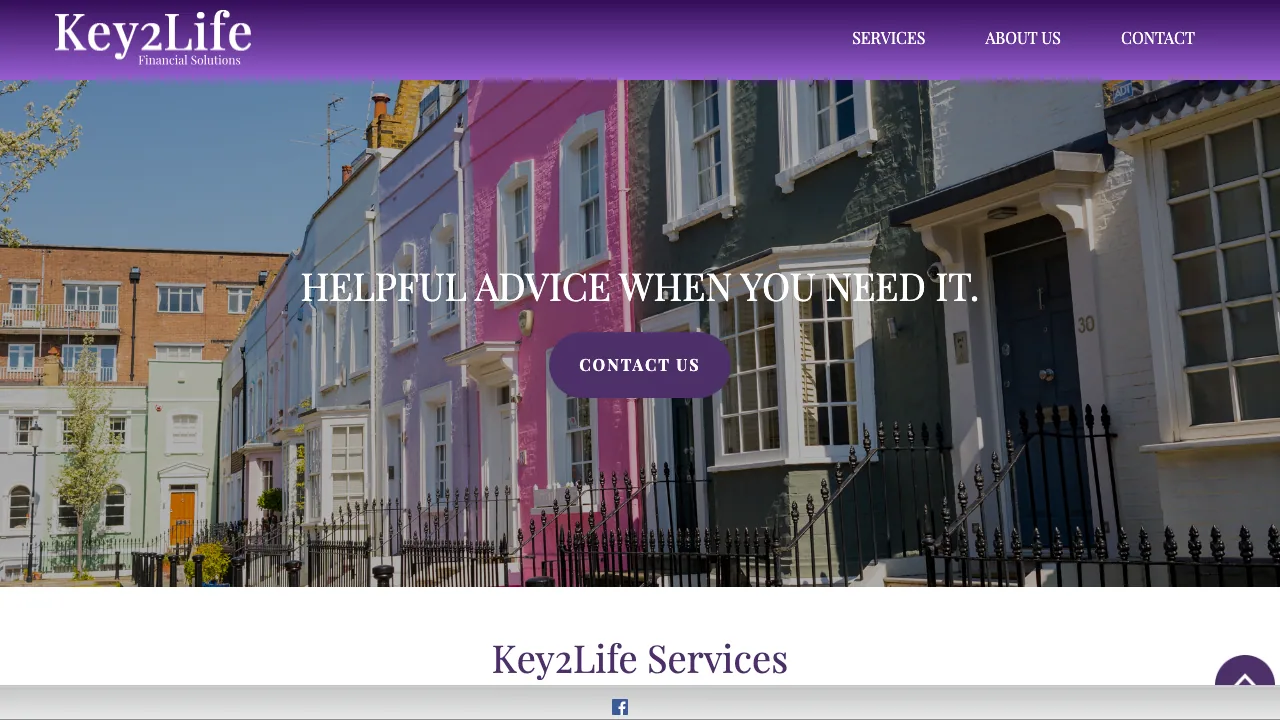 Key2Life Financial Solutions website preview