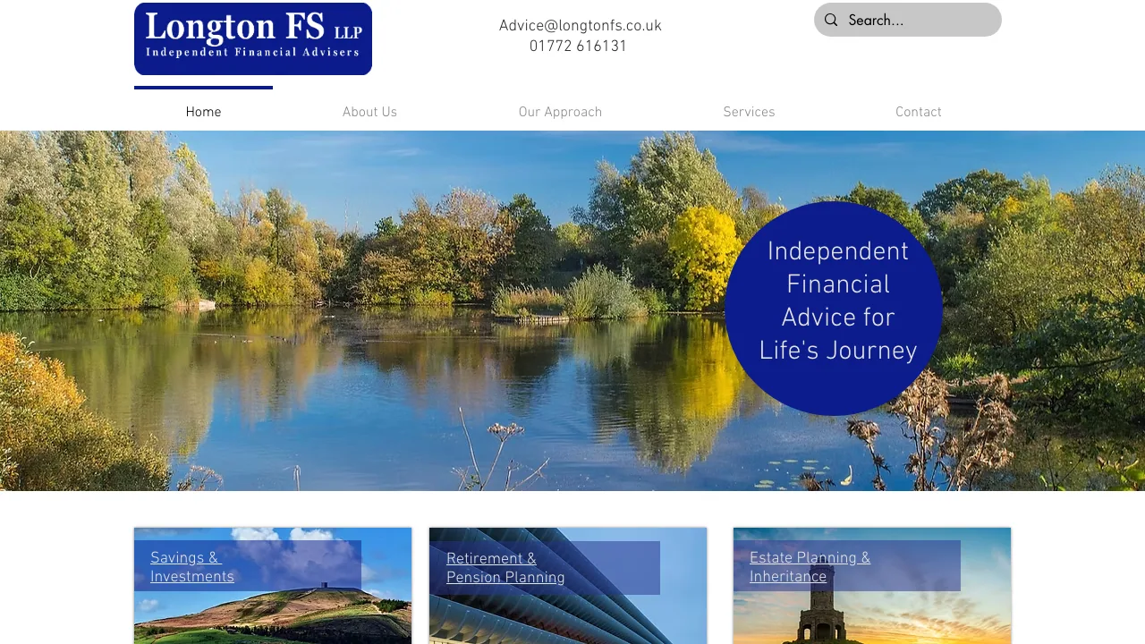 Longton Financial Services website preview