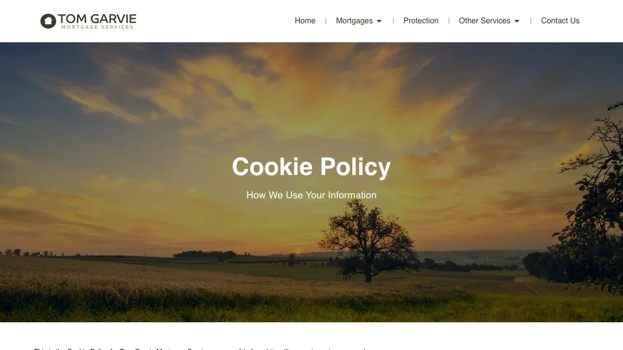 Tom Garvie Mortgage Services Hinckley website preview