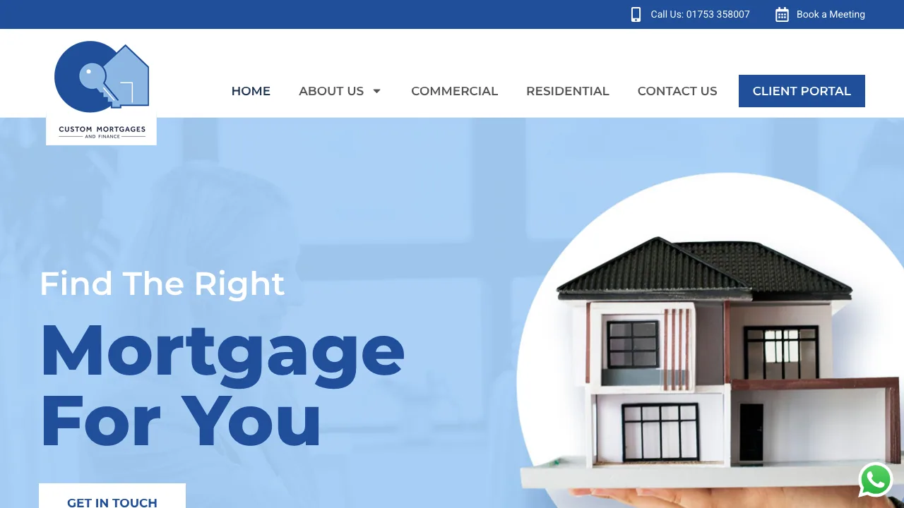 Custom Mortgages & Finance (Reading) website preview