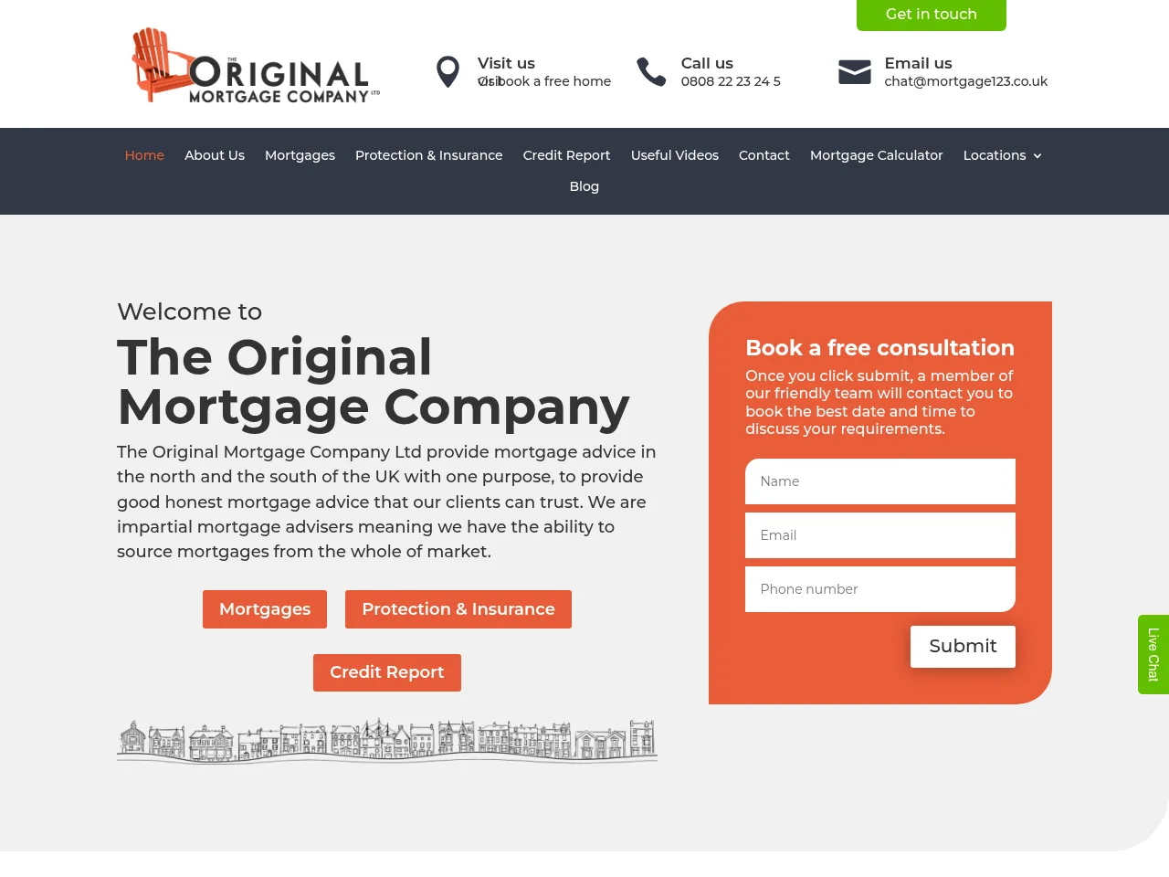 The Original Mortgage Company website preview
