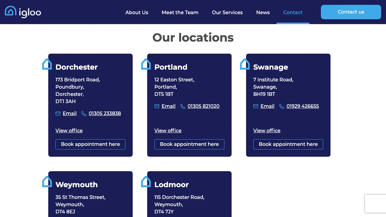 Igloo Mortgage Portland website preview