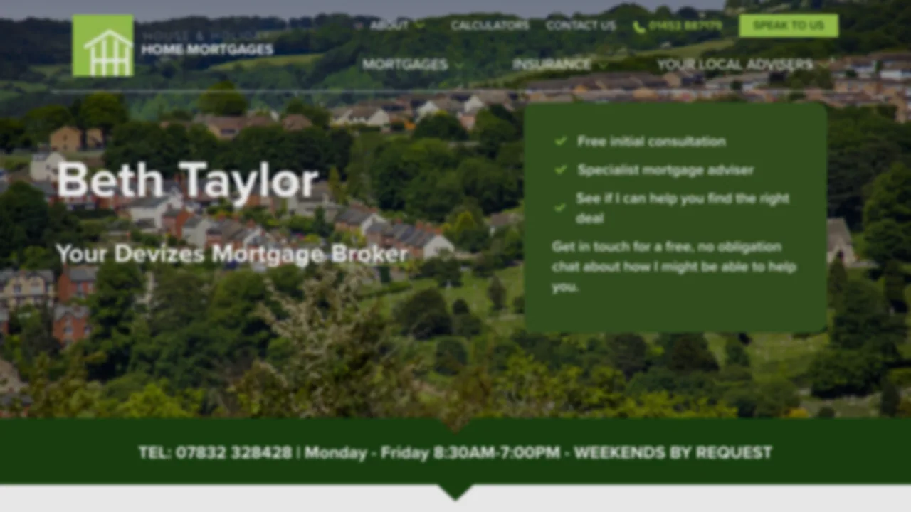 HHH Mortgages Devizes website preview