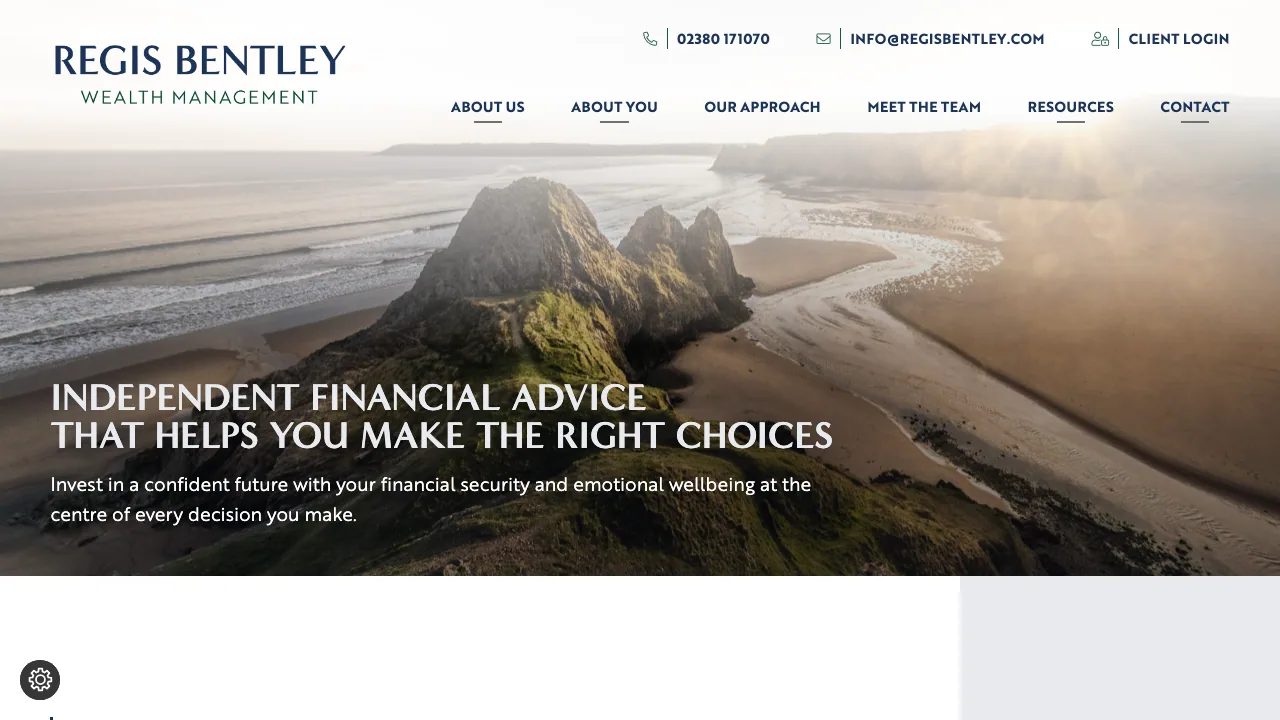 Regis Bentley Ltd website preview