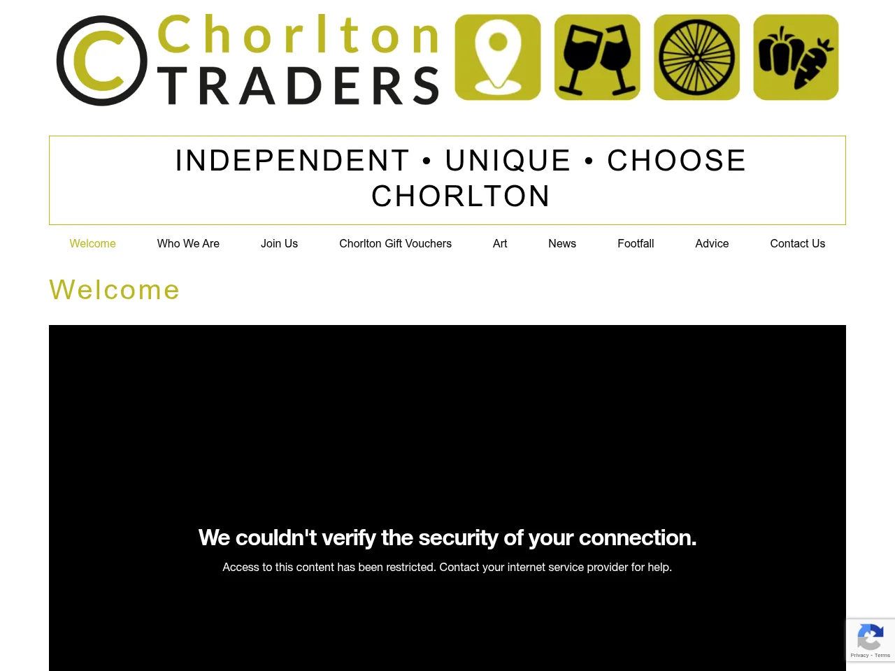 Chorlton Traders website preview
