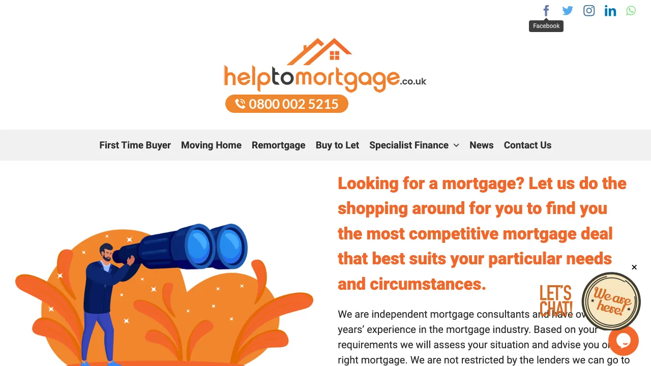 Helptomortgage.co.uk website preview